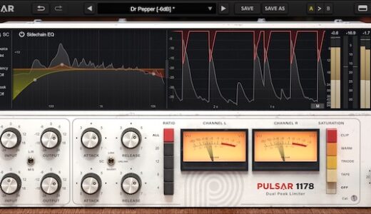 「Urei 1178」を完全エミュレート＆現代的な機能をプラスした万能コンプ！Pulsar Audio【1178】レビュー