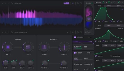 Baby Audio【Grainferno】レビュー！サンプル・ライブラリの新しい可能性を探れる新感覚のグラニュラー・シンセ。
