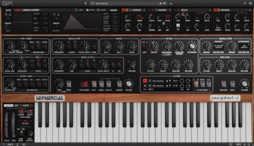 GForce【Prophet-5】レビュー！超人気シンセの公式プラグイン版が登場！気になるアレとの比較もしてみました。